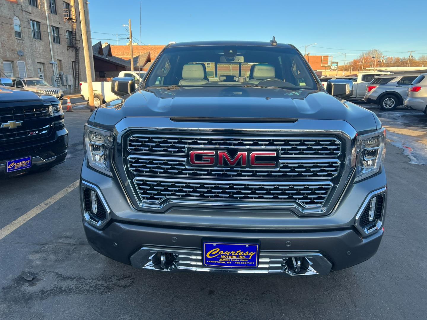 2020 Blue /Charcoal GMC Sierra 1500 Denali Crew Cab Short Box 4WD (1GTU9FEL3LZ) with an 6.2L DI V8 engine, automatic transmission, located at 116 5th Avenue South, Lewistown, MT, 59457, 47.063877, -109.427879 - Discover Luxury and Performance with the 2020 GMC Sierra 1500 Denali. Elevate your driving experience with the 2020 GMC Sierra 1500 Denali, a perfect blend of sophistication and power. This premium truck boasts a powerful engine, cutting-edge technology, and a refined interior. Key Features: - Photo#1